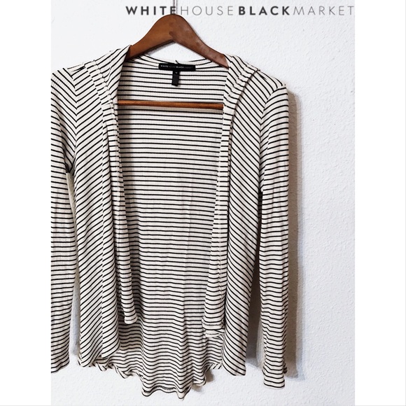 White House Black Market Sweaters - White House Black Market hooded cardigan nwot